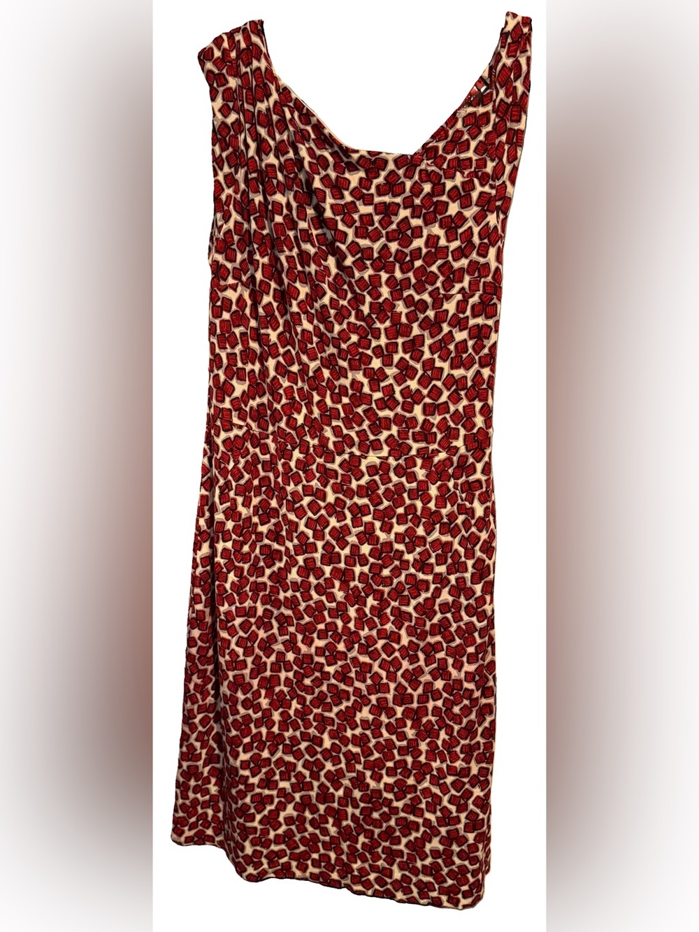 Mango- Geometric Square Print Dress- M